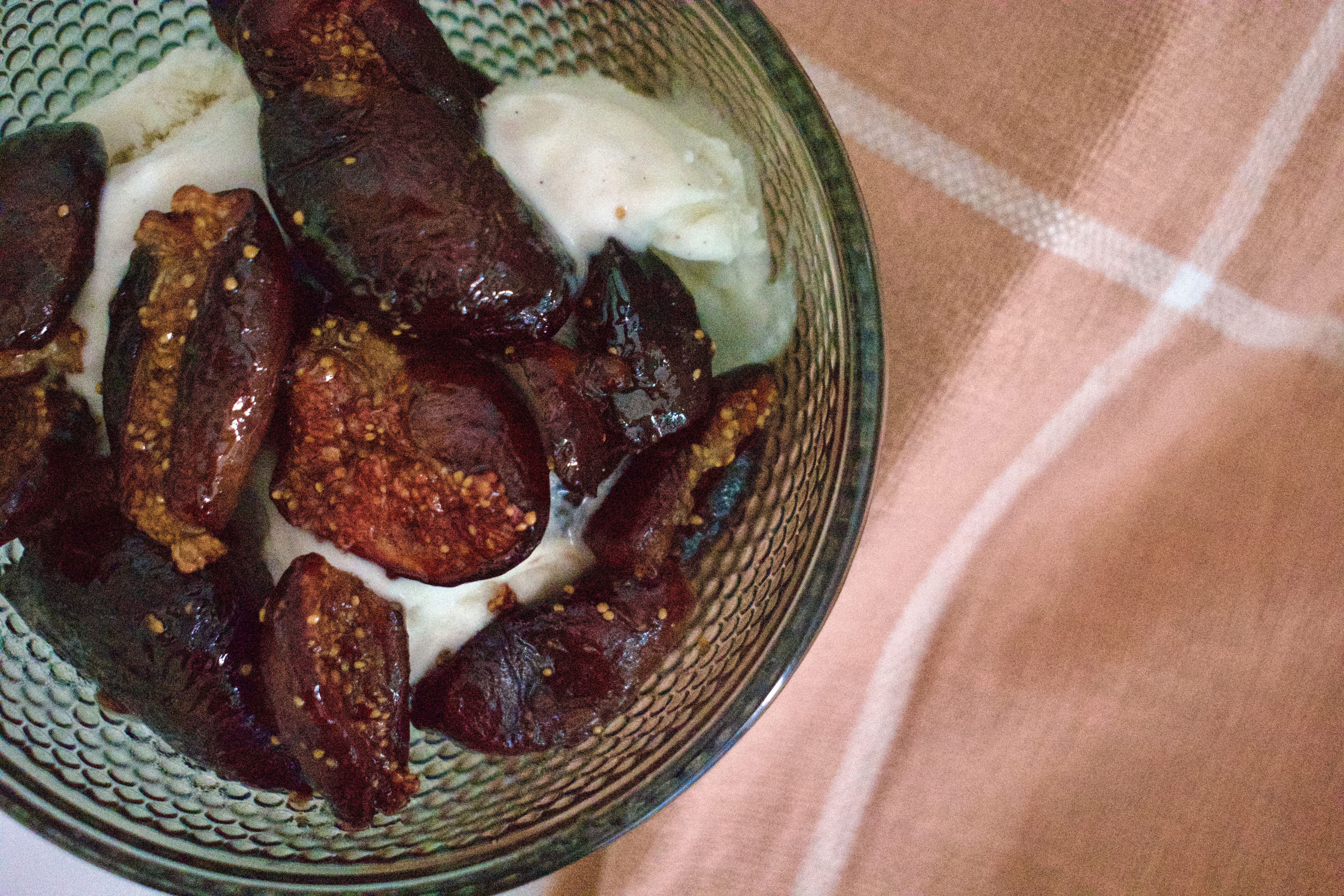 Balsamic Brown Sugar Glazed Figs