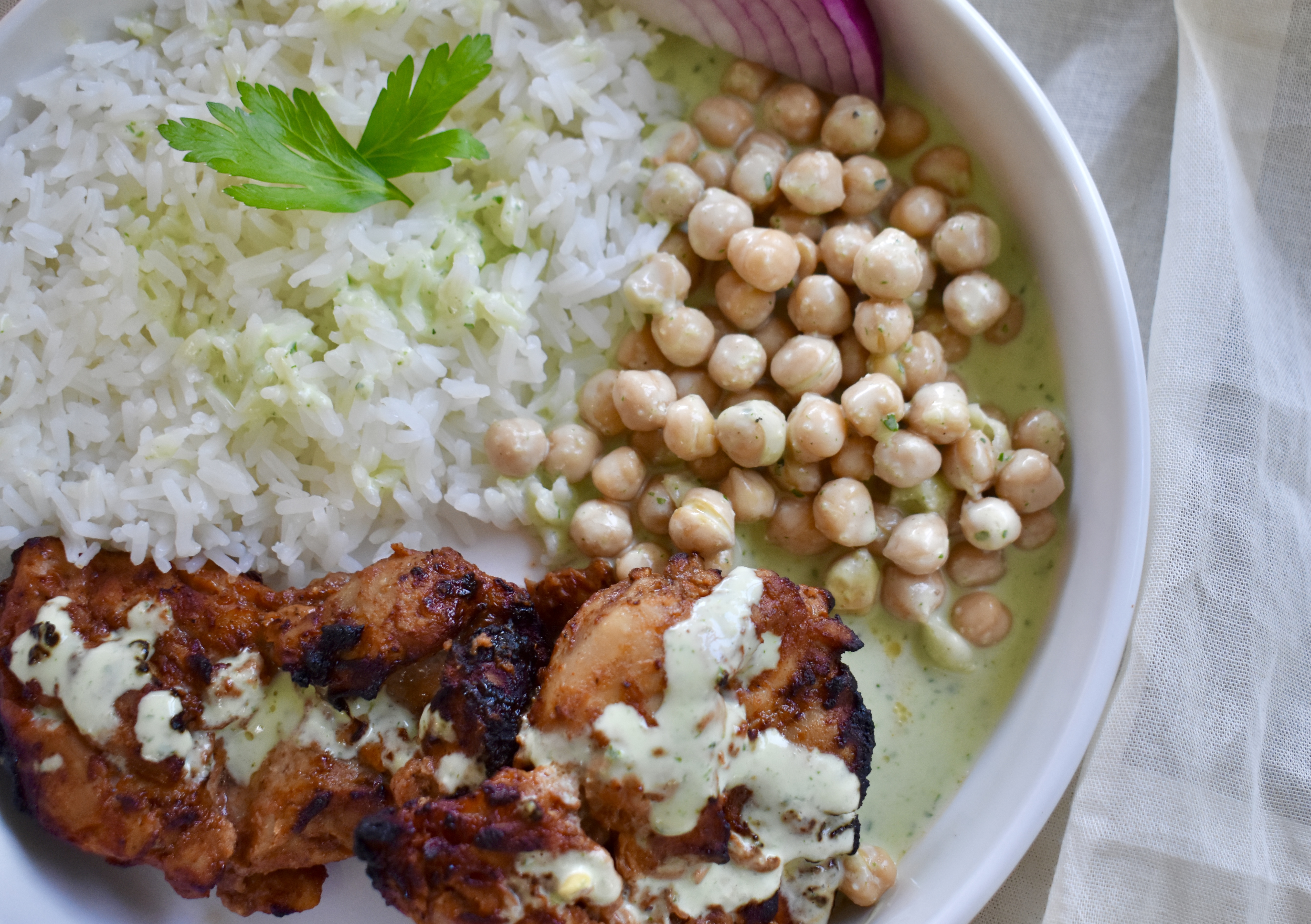 Spicy Yogurt Chicken Bowl