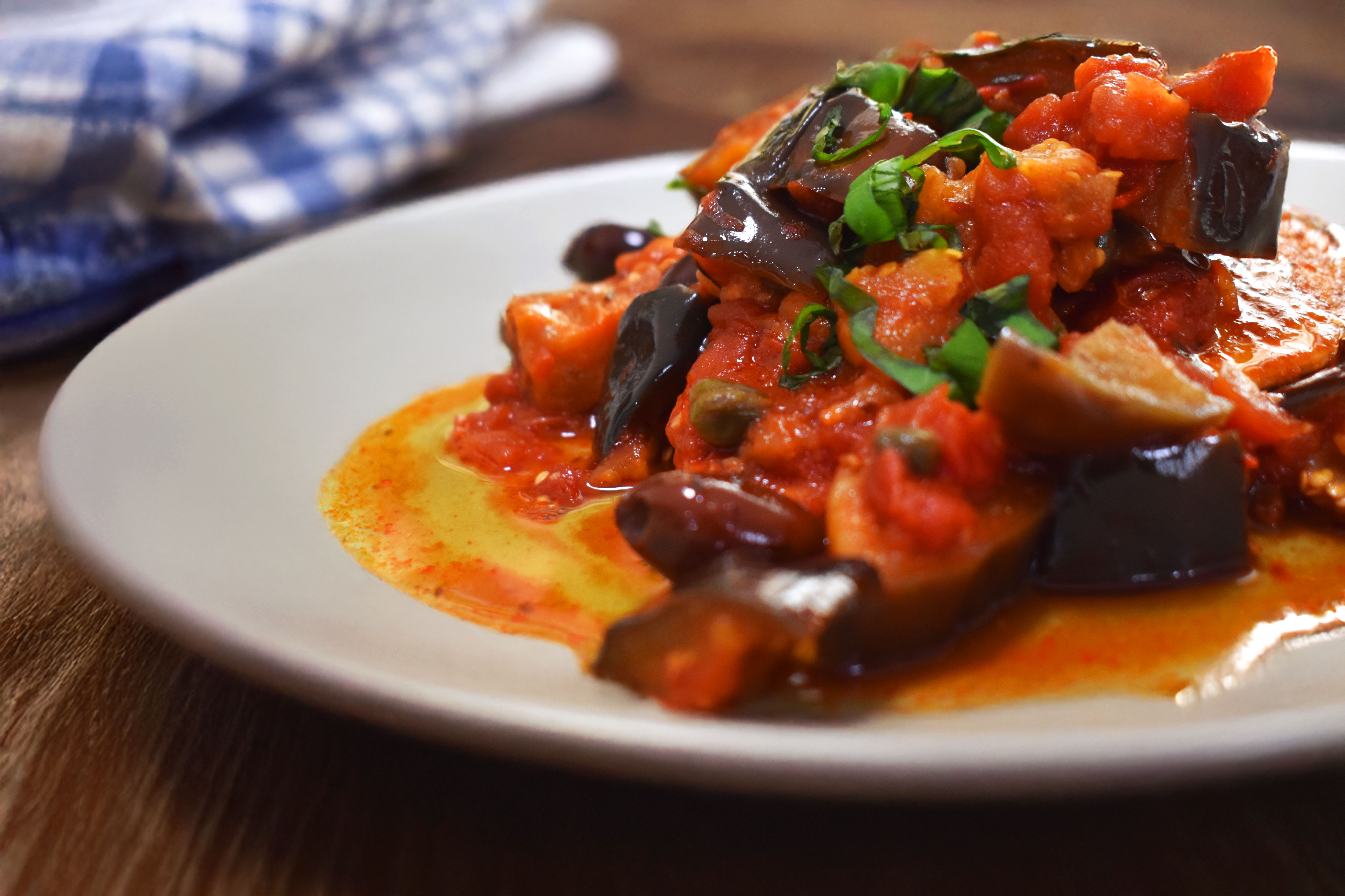 Harissa Chicken Caponata