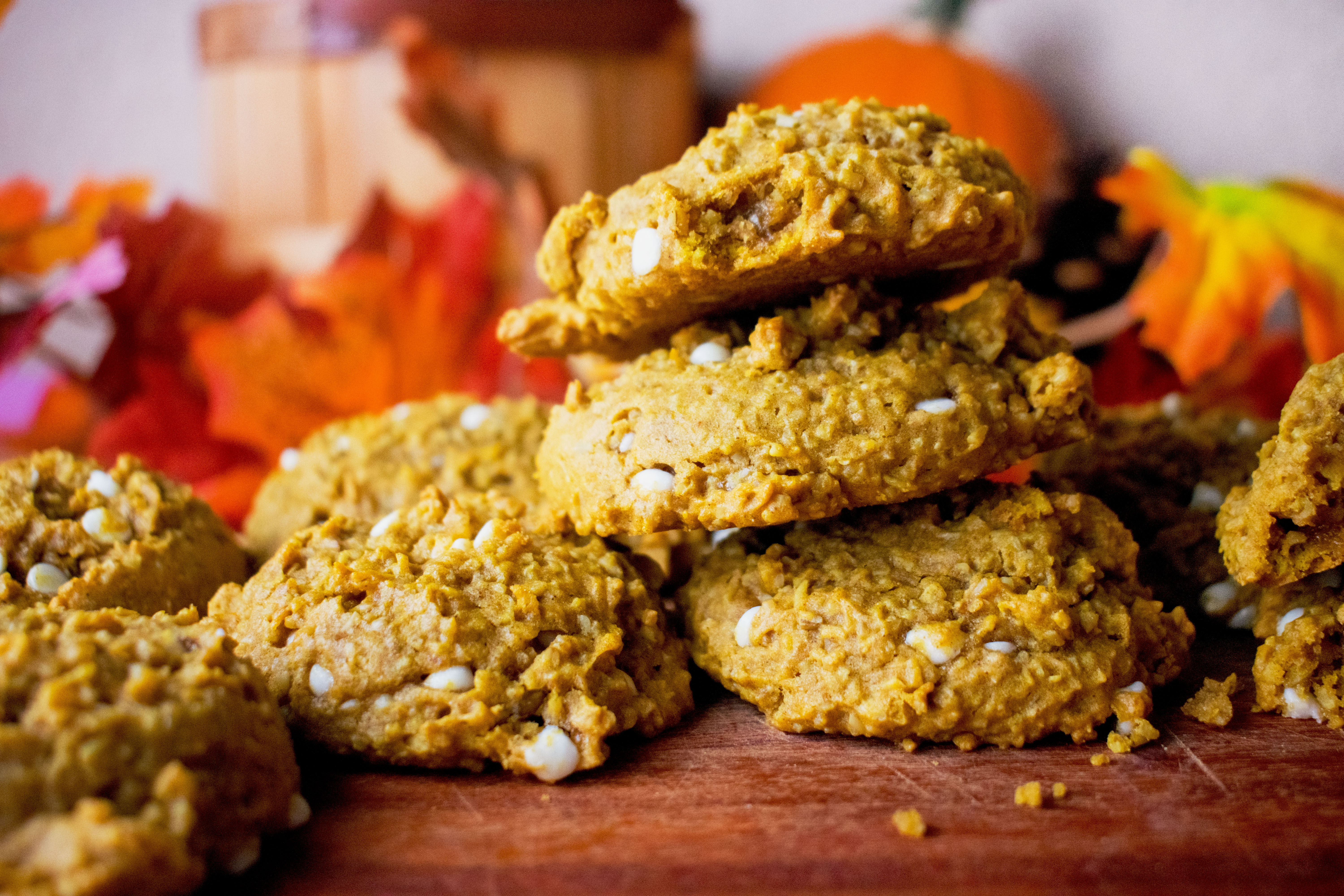 White Chocolate Pumpkin Cookies
