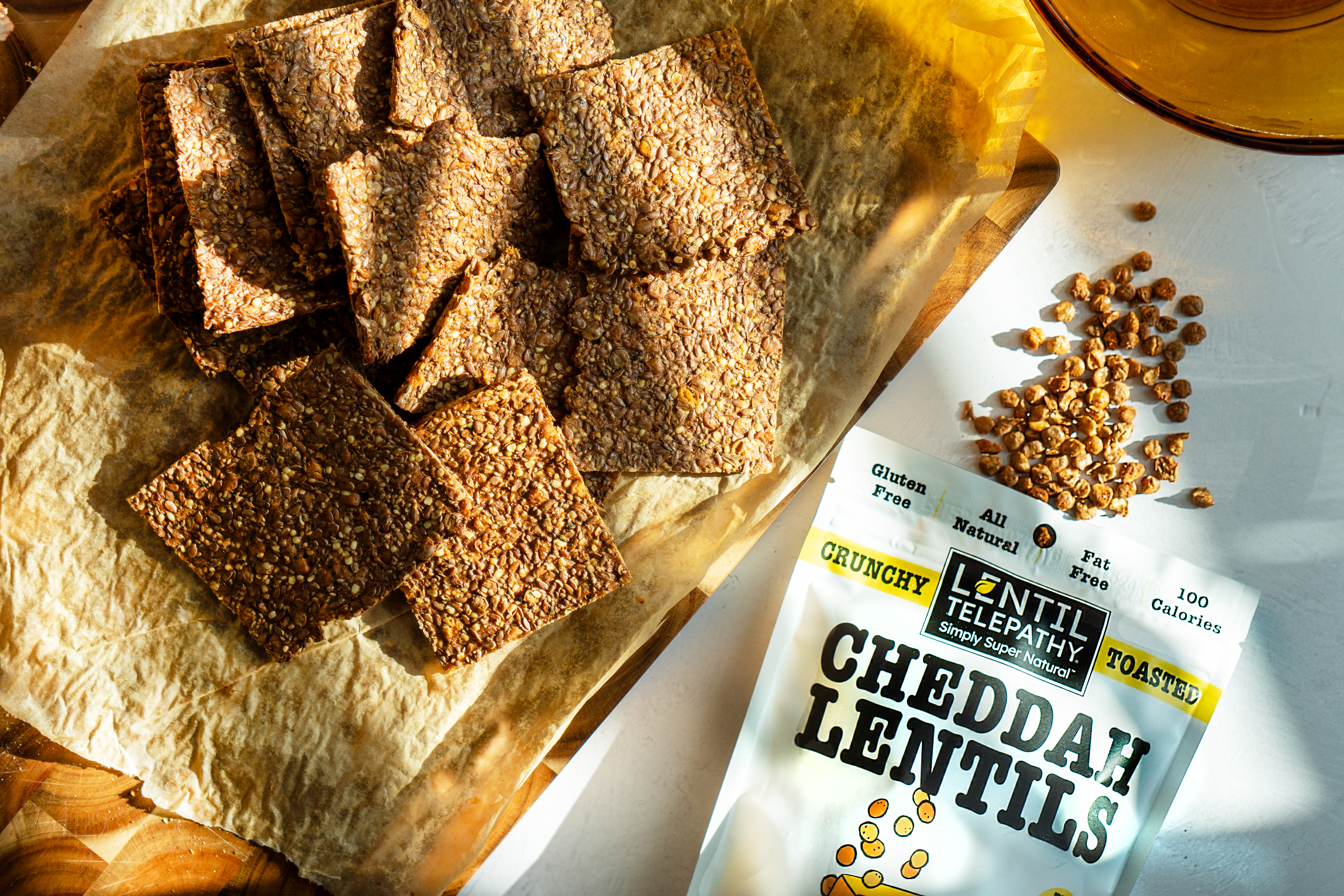 lentil crackers