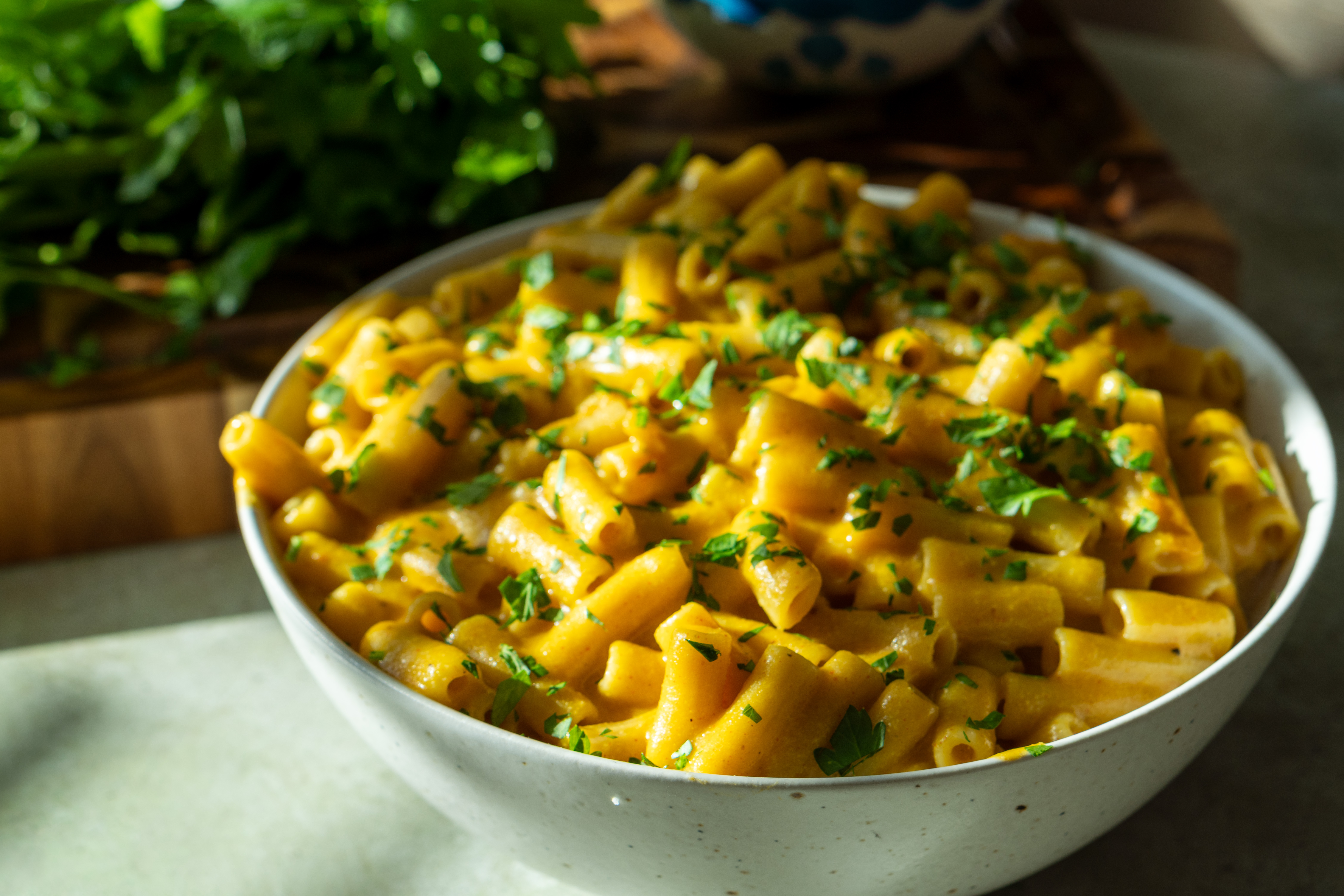Gluten and Dairy-Free Vegan Pumpkin Mac and “Cheese”