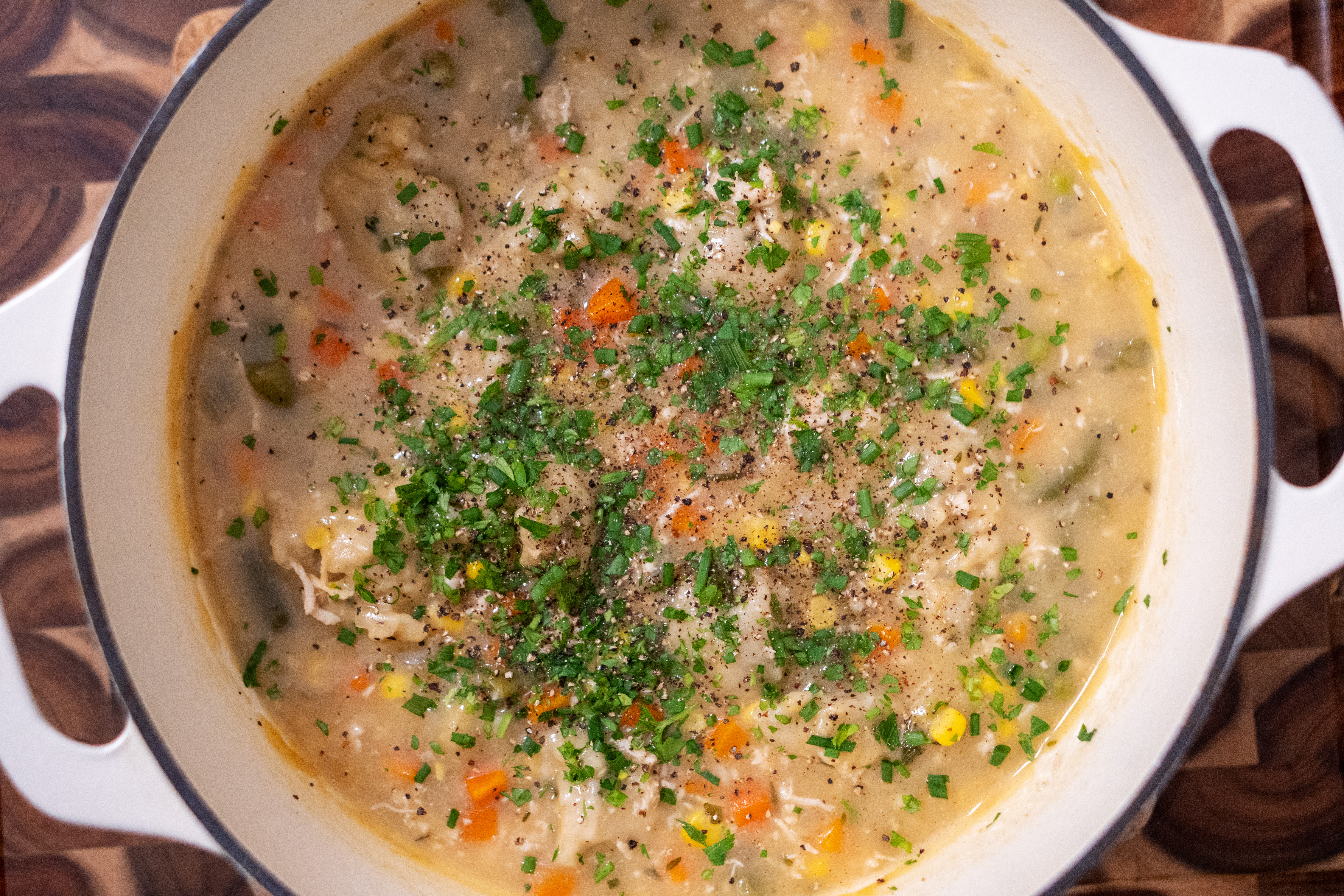 drop dumpling chicken soup